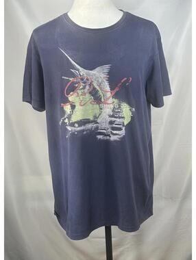 Polo Ralph Lauren Sport Fishing Cotton T-Shirt Blue Mens L